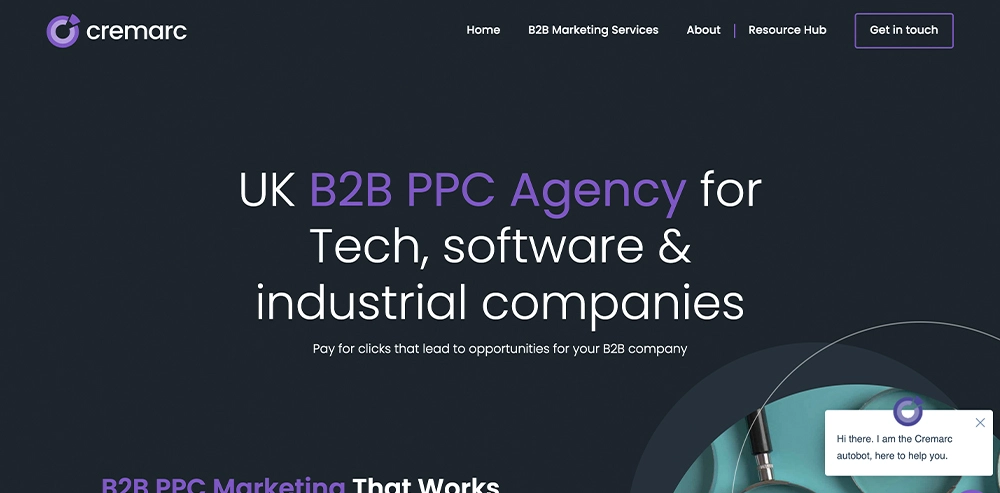 Cremarc UK B@B PPC Agency for Tech, Software & Industrial Companies in Woking