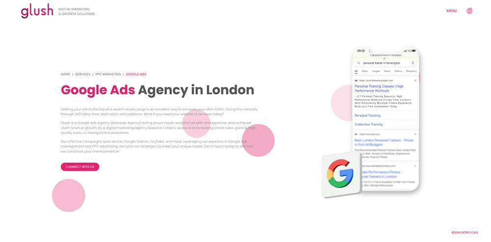 Glush Top Google Ads Agency in the UK and London