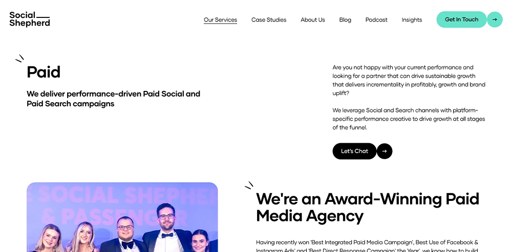 The Social Shepherd Award Winning Paid Media Agency in the UK and the US