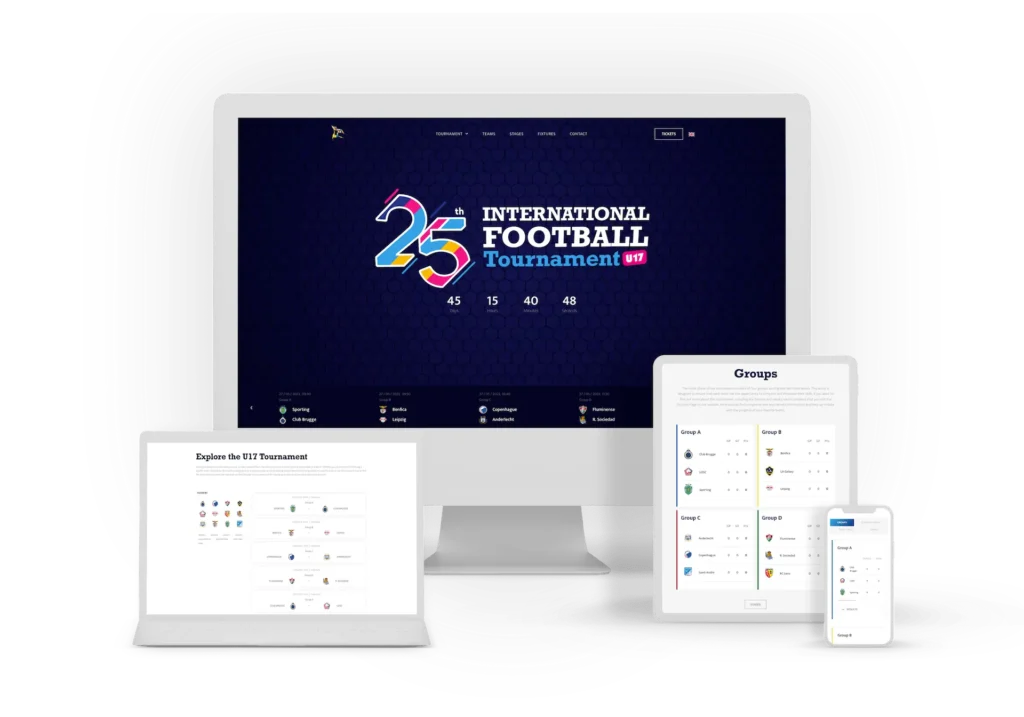 U17 Football Tournament Sport Website