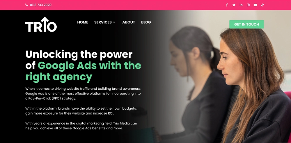 Trio Media Google Ads and PPC Strategy Agency in Leeds